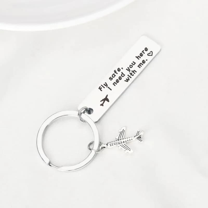 Kefley Fly Safe Keychain | Meaningful Pilot Gifts for Aviation Men thumbnail 4