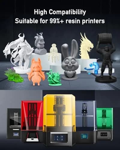 SUNLU ABS-Like 3D Printer Resin 2KG (4.4 lbs) White | Rapid UV Curing Photopolymer for LCD/DLP/SLA Printers thumbnail 8