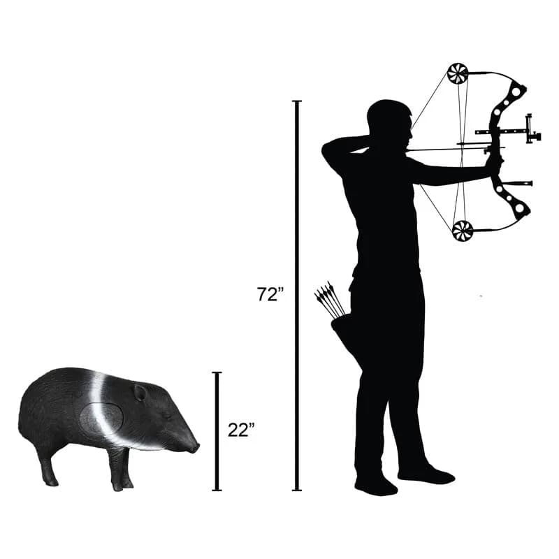 Delta McKenzie Javelina 3D Archery Target 21" x 30" | Self-Healing Foam with Replaceable Core thumbnail 3
