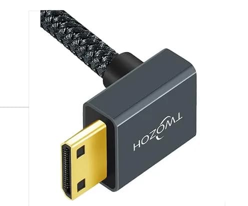 Twozoh Mini HDMI to HDMI Female Adapter Cable 0.18m (0.6FT) | Supports 4K 60Hz HDR thumbnail 8