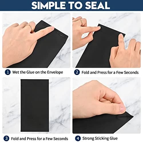 Swesara 200 Pack Cash Envelopes for Budgeting | Large Self-Adhesive Money Envelopes for Cash & Coins thumbnail 5