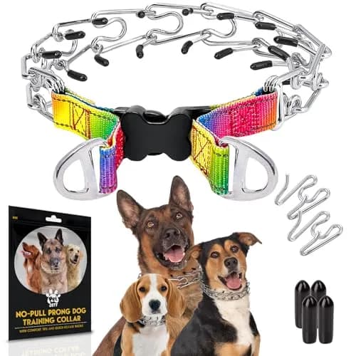 PET JETT Dog Prong Collar 16-18" | No Pull Stainless Steel Choke Collar thumbnail 1
