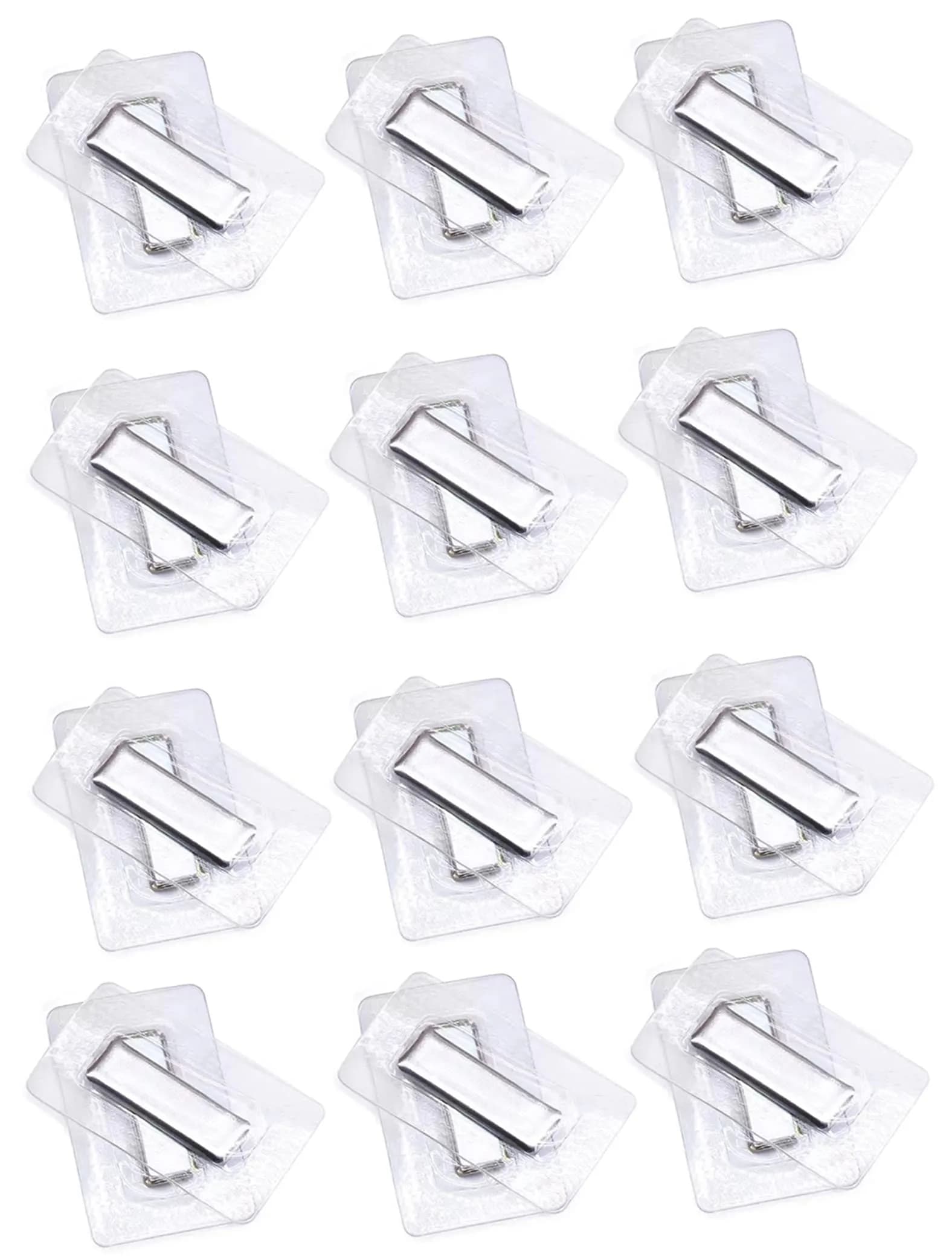 XILEWHZF Hidden Sew Magnetic Snaps (12 Pairs, 25x10mm Magnets) | Invisible Purse Closure Fasteners for DIY Crafts