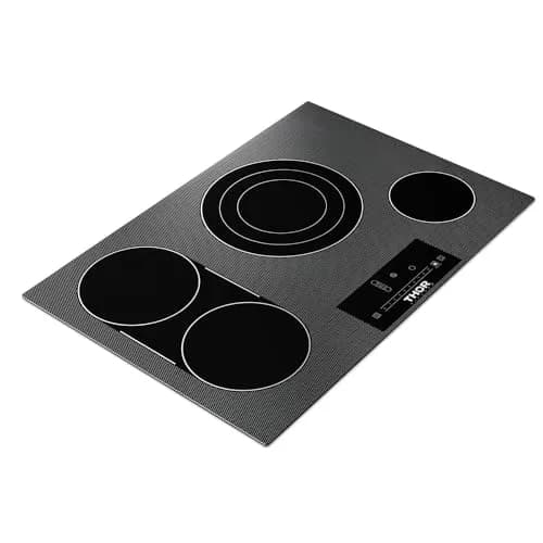 Thor Kitchen 30-Inch Electric Cooktop TEC30 | 4 Elements, 9 Power Levels, Touch Glass Controls thumbnail 5