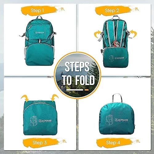 ZOMAKE Lightweight Packable Backpack 35L Water Resistant Foldable Day Pack | Compact, Durable & Ideal for Travel thumbnail 6