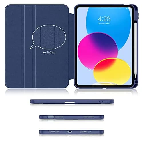 Soke Rotating Case for iPad 11th Gen 2025 & 10th Gen 2022 (A16) 11"/10.9" with Pencil Holder & Stand | Navy Blue thumbnail 7