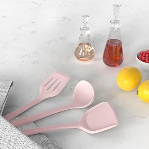 AOTHOD Silicone Cooking Utensils Set - 446°F Heat Resistant Kitchen Gadgets, Pink | Nonstick Friendly, Dishwasher Safe thumbnail 8