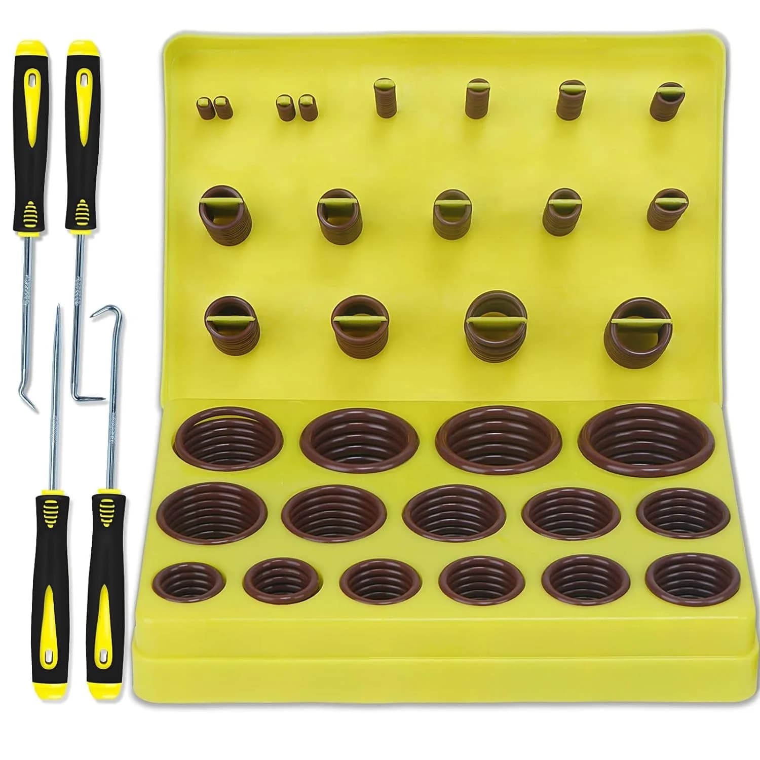 ZDBB Viton O Ring Kit 386 Pcs Metric 30 Sizes | High Temp & Chemical Resistant Assortment for Plumbing & Automotive