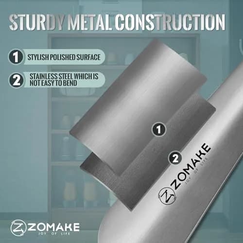ZOMAKE Metal Shoe Horn Small Travel Shoehorn 18.5 cm (7.3 Inch) | Smooth Rounded Curve for Easy Shoe Entry thumbnail 5