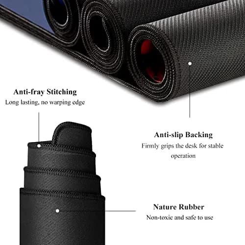 Niniubye Desk Mat 32" x 12" XXL Large Gaming Mouse Pad Desktop Decor Office Supplies thumbnail 5