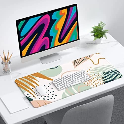 Niniubye Desk Mat 32" x 12" XXL Large Gaming Mouse Pad Desktop Decor Office Supplies thumbnail 7