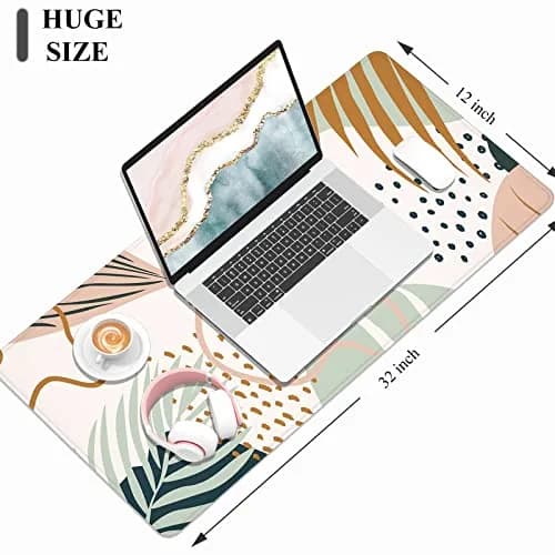 Niniubye Desk Mat 32" x 12" XXL Large Gaming Mouse Pad Desktop Decor Office Supplies thumbnail 3