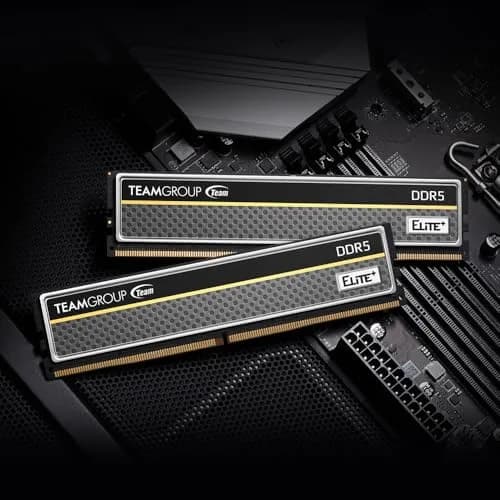 TEAMGROUP Elite Plus DDR5 16GB (2x8GB) 4800MHz Desktop Memory Module Ram (Black) | 16GB Kit (2 x 8 GB) thumbnail 6