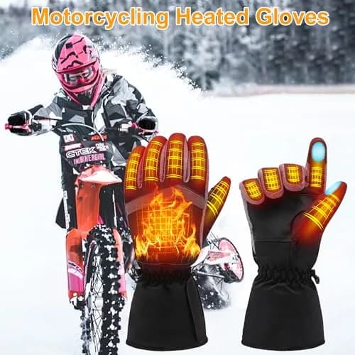 Magnolia Heated Gloves for Men Women | Battery Powered Electric Hand Warmers for Cold Weather thumbnail 4