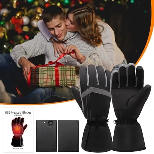 Magnolia Heated Gloves for Men Women | Battery Powered Electric Hand Warmers for Cold Weather thumbnail 9