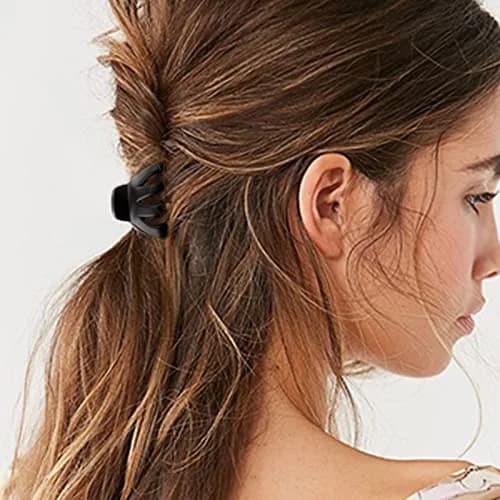 YOHAMA Black 10pcs Hair Clips 4cm (1.57 inch) | Strong Grip Octopus Claw Clips for Thin to Thick Hair thumbnail 6