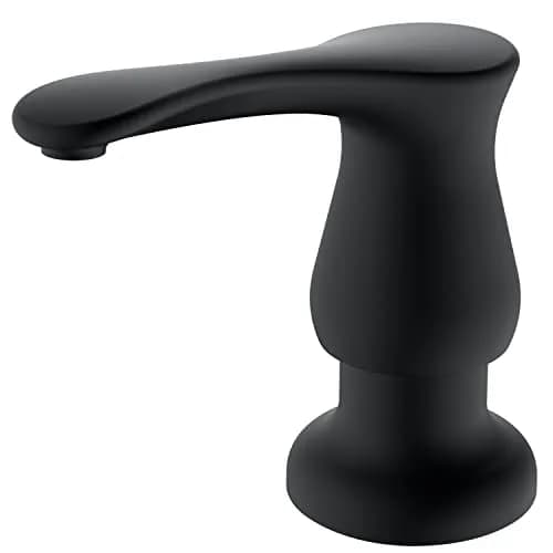 GAGALIFE Built-in Soap Dispenser for Kitchen Sink with 500ml Bottle, Matte Black | Easy Refill & Installation thumbnail 1