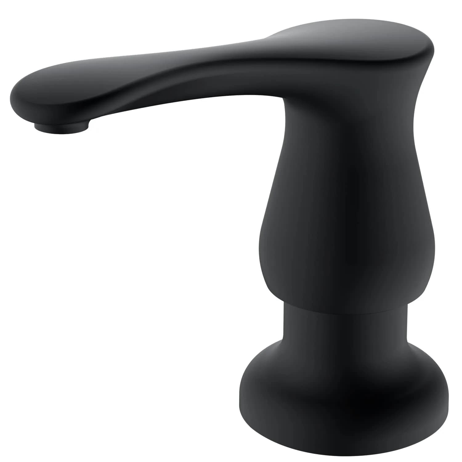GAGALIFE Kitchen Sink Soap Dispenser Brushed Nickel with 40" Extension Tube | Under Sink Refillable Pump for Kitchen Countertops — Matte Black / with Bottle