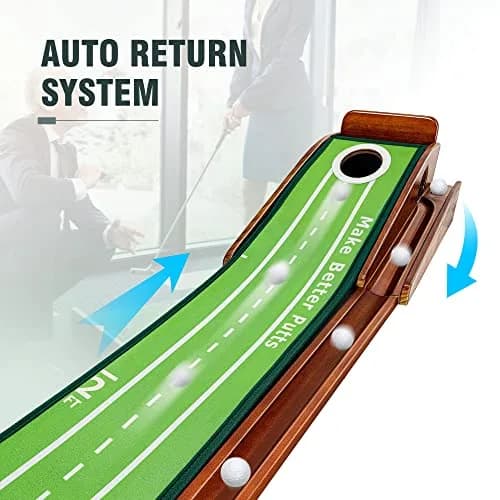ToVii Golf Practice Mat Indoor 250cm x 250cm | Portable, Ball Return & Guided Alignment (120 chars) thumbnail 5
