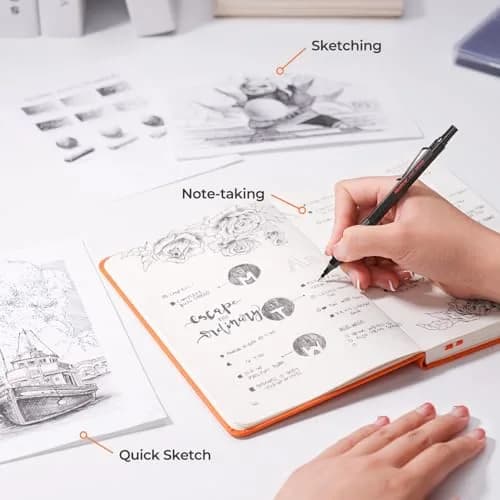 Nicpro Mechanical Pencil Set 27PCS | Metal Drawing & Writing with Lead Eraser thumbnail 6