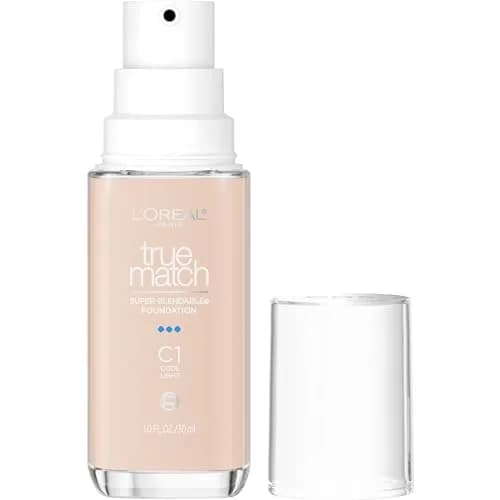 L'Oreal Paris True Match Super-Blendable Foundation, C1 Light | Natural, Vegan & Sensitive Skin Friendly thumbnail 1