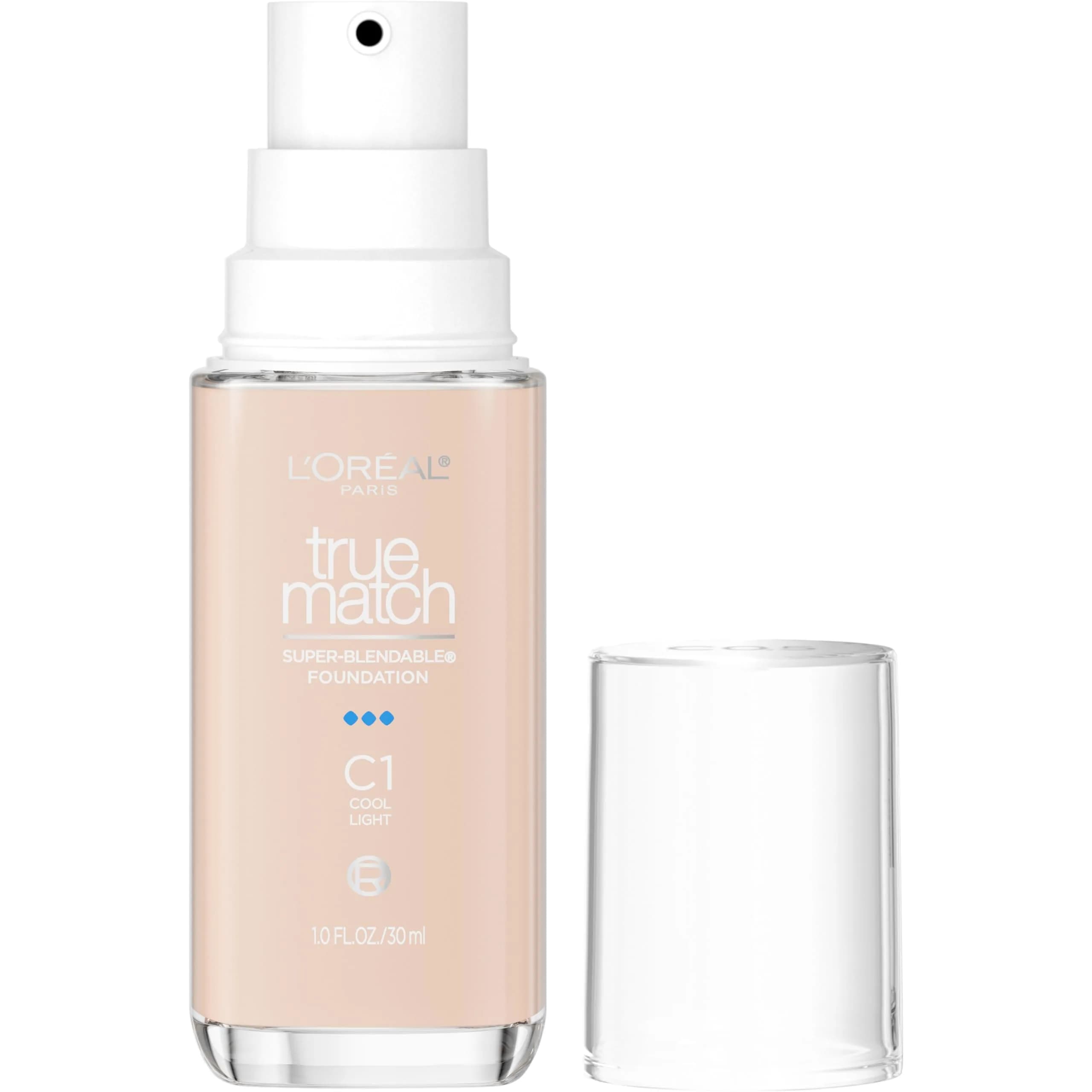 L'Oreal Paris True Match Super-Blendable Foundation, C1 Light | Natural, Vegan & Sensitive Skin Friendly - main product image