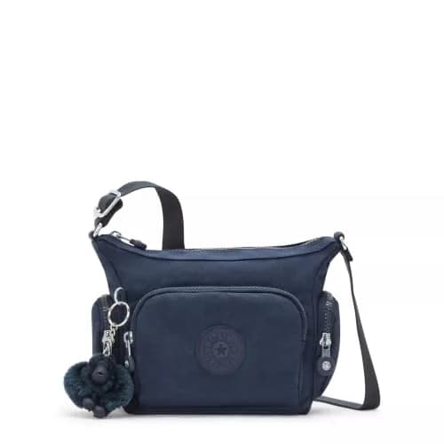 Kipling Gabbie Mini Crossbody Bag Blue Bleu 2 21.6 cm (8.5 in) x 27 cm (10.6 in) x 7.6 cm (3 in) | Water Resistant Organizational Pockets thumbnail 1