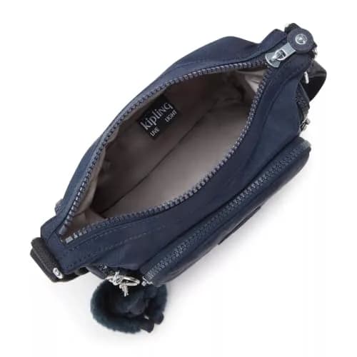 Kipling Gabbie Mini Crossbody Bag Blue Bleu 2 21.6 cm (8.5 in) x 27 cm (10.6 in) x 7.6 cm (3 in) | Water Resistant Organizational Pockets thumbnail 3
