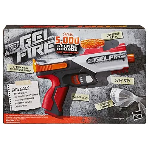 Nerf Pro Gelfire Legion Spring Action Blaster 130 Hopper | 5000 Rounds, Protective Eyewear, Slam Fire, Ages 14+ thumbnail 3