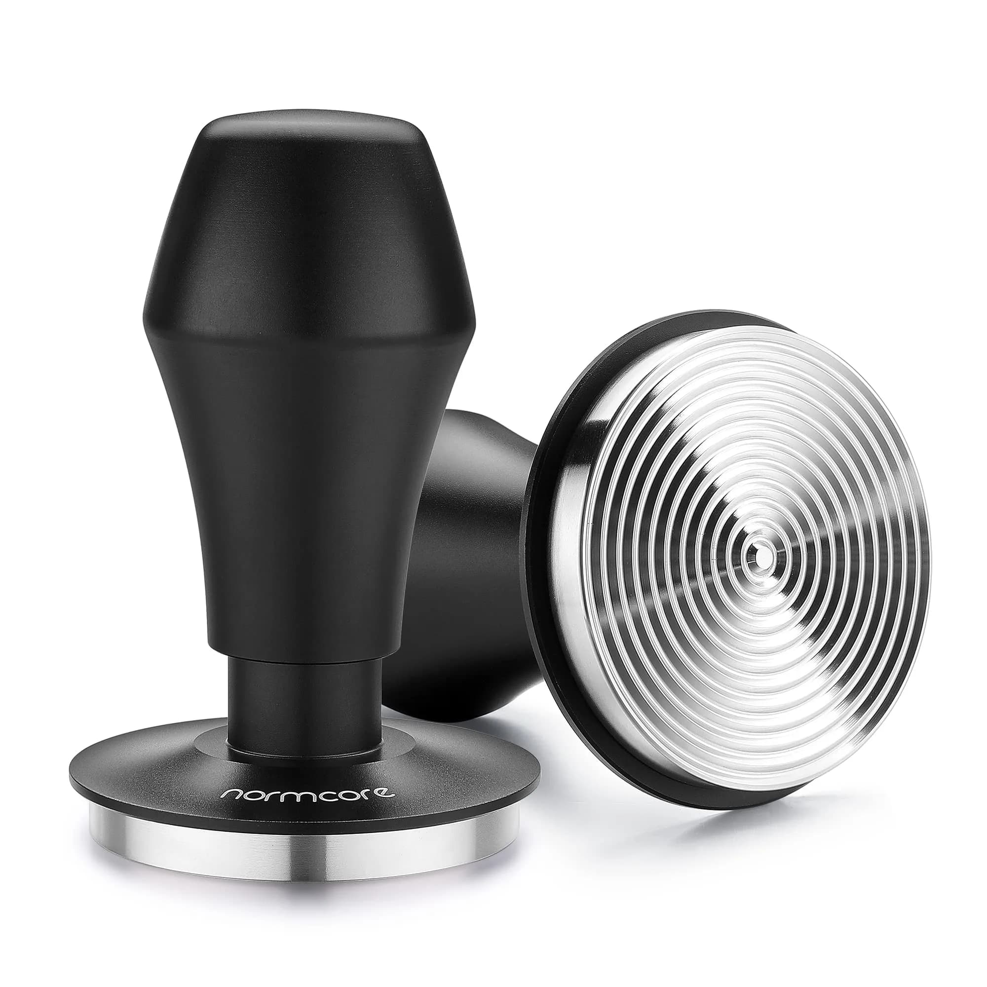 Normcore 53.3mm Spring Loaded Espresso Tamper with Ripple Base & Stand | 15lb/25lb/30lb Springs — 58.5mm Ripple Base
