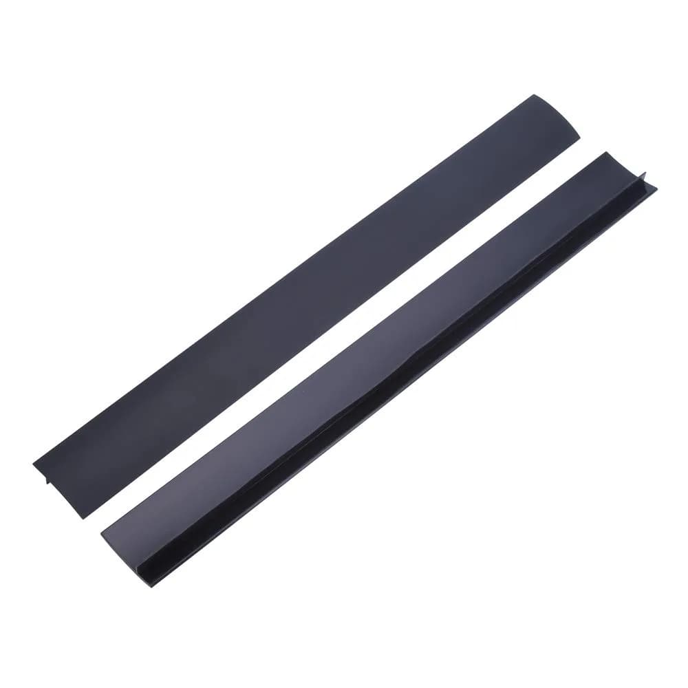 DOOHOOKIT Flexible Kitchen Stove Gap Covers 2 Pack 21 Inches Black | Seals Gaps Between Counter and Stovetop