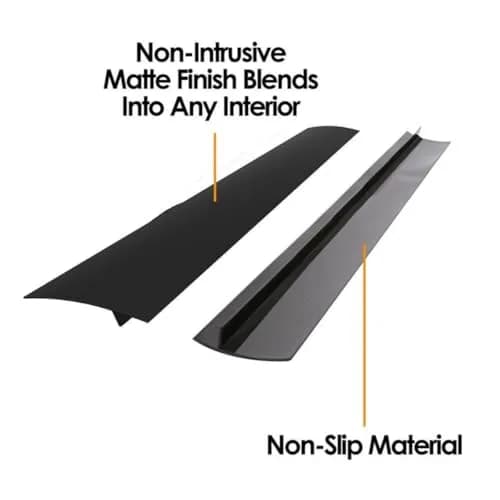 DOOHOOKIT Flexible Kitchen Stove Gap Covers 2 Pack 21 Inches Black | Seals Gaps Between Counter and Stovetop thumbnail 6