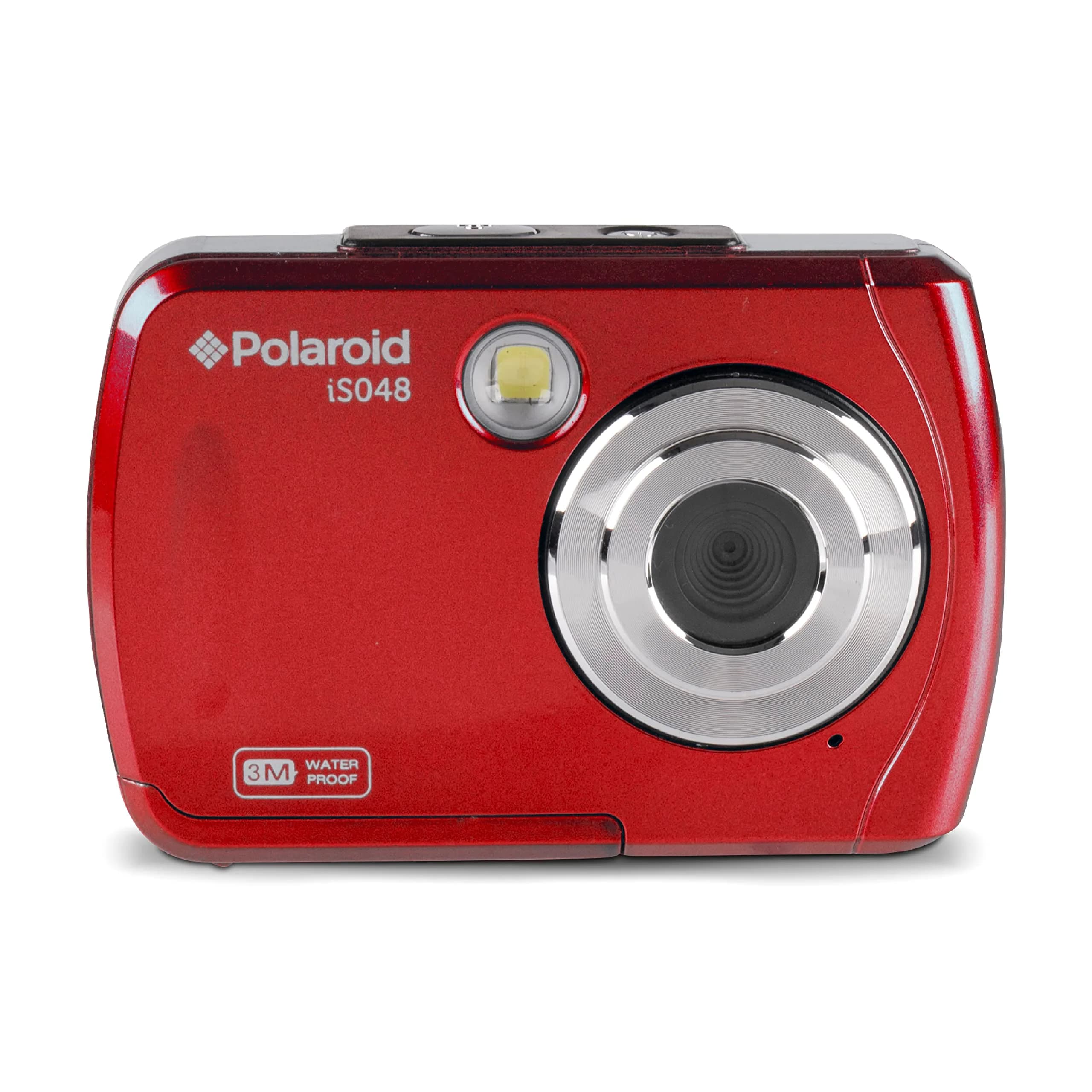 Polaroid IS048 Waterproof Instant Sharing Digital Camera Red | 16MP HD Video, 10ft Underwater, 2.4" Screen - main product image