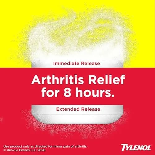 Tylenol 8-Hour Arthritis Pain Relief Extended-Release Caplets 650 mg (50 Count) | Doctor Recommended OTC Pain Reliever thumbnail 3
