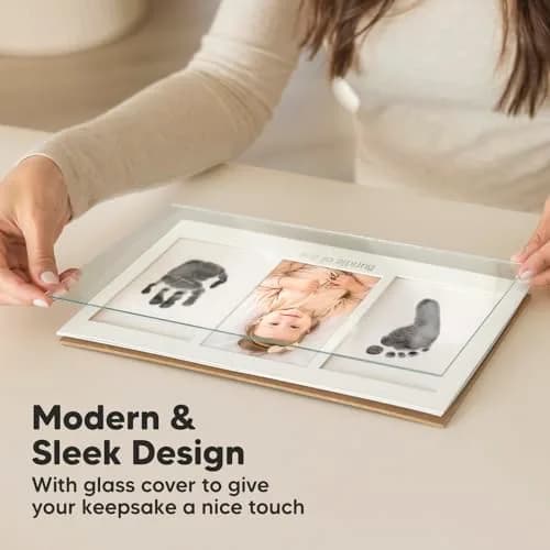 KeaBabies Inkless Baby Hand and Footprint Kit (Ash Wood) | Mess-Free Keepsake for Newborns thumbnail 5