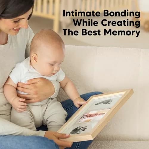KeaBabies Inkless Baby Hand and Footprint Kit (Ash Wood) | Mess-Free Keepsake for Newborns thumbnail 8