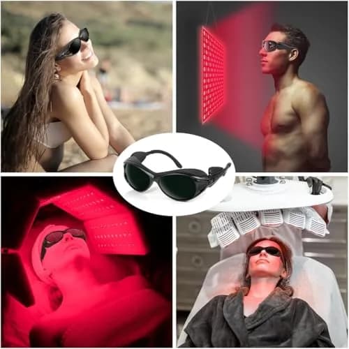Dubofu Professional Red Light Therapy Glasses, Eye Protection for Red & Near Infrared Light Therapy, OD3+ Comfortable Goggles for Red Light Panel & Infrared Therapy thumbnail 10