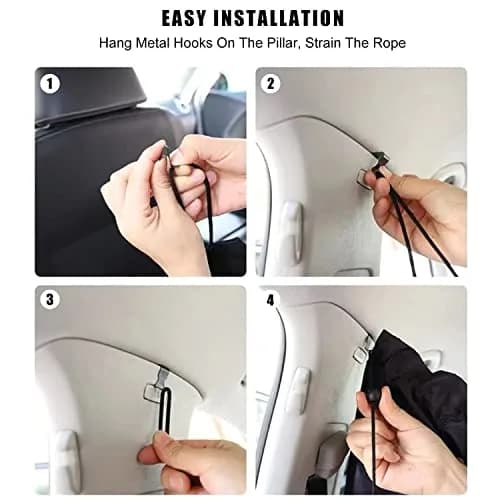 MEEWOO Blackout Suede Car Divider Privacy Curtain for Front & Rear Seat Partition - Small (79 x 39.5 inch) thumbnail 5
