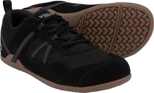 Xero Shoes Prio Suede Barefoot Athletic Sneaker for Men, Black/Gum, 25cm (9.8" US Men's 10) | Natural Movement & All-Day Comfort thumbnail 8