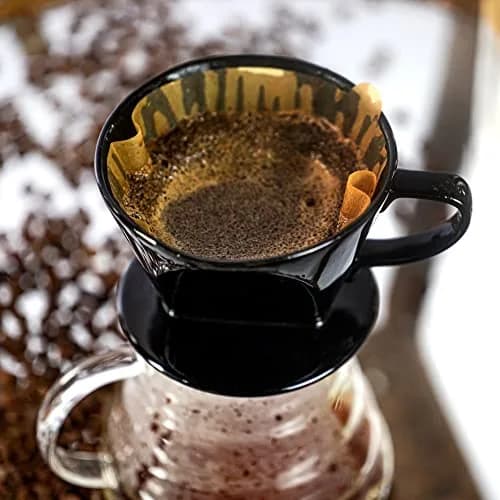 LHUKSGF Pour Over Ceramic Coffee Dripper 2 Cups | High-Quality Ceramic, Portable & Durable thumbnail 2