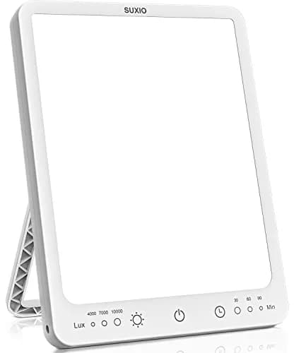 SUXIO Light Therapy Lamp 10000 Lux | 3 Modes, 3 Timers, Touch Control, USB Powered thumbnail 1