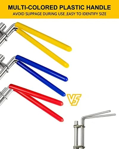 VEHIFOMO Hydraulic Seal Installation Tool Kit with Pick and Hook Set, 5 Pcs Stainless Steel | For Rod Seals & U-Cups thumbnail 3