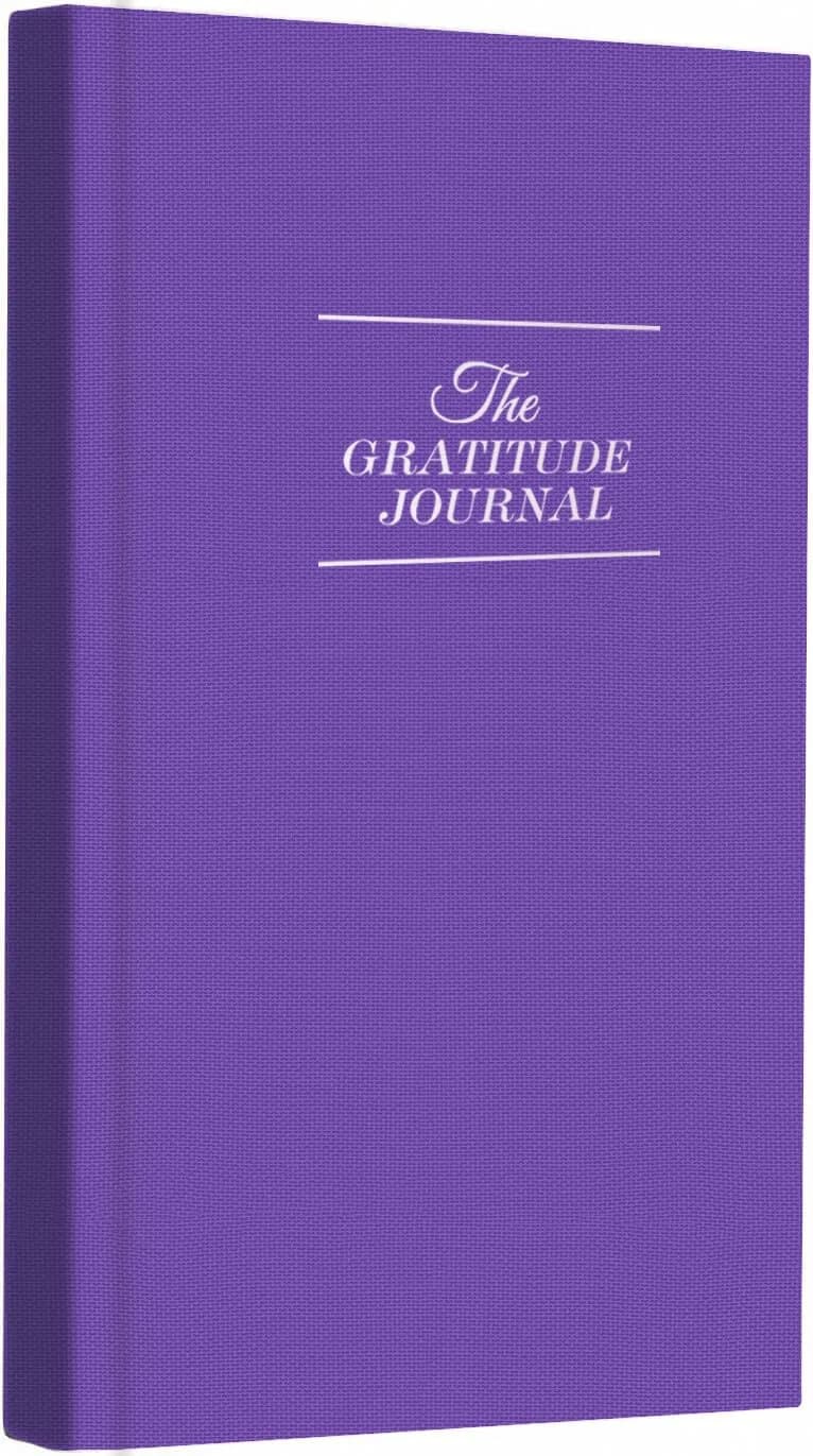 GOSSIP FOX Gratitude Journal Purple A5 | Daily Affirmation & Reflection Planner for Happiness