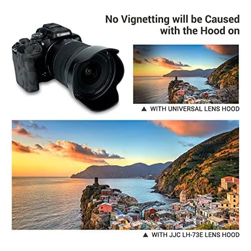 JJC EW-73E Lens Hood for Canon RF 16-28mm f/2.8 & RF 15-30mm f/4.5-6.3 Lens | Reversible Design, Supports 67mm Filter & Cap thumbnail 4