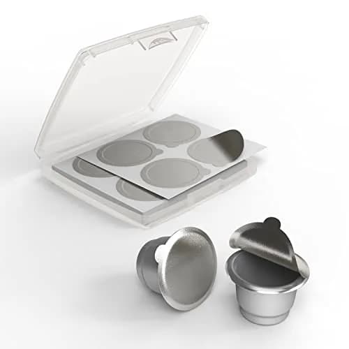 Triplot Aluminum Lids for Nespresso OriginalLine Capsules, 200 Count (37mm) | Reusable Coffee Pod Seals for Rich Crema thumbnail 2