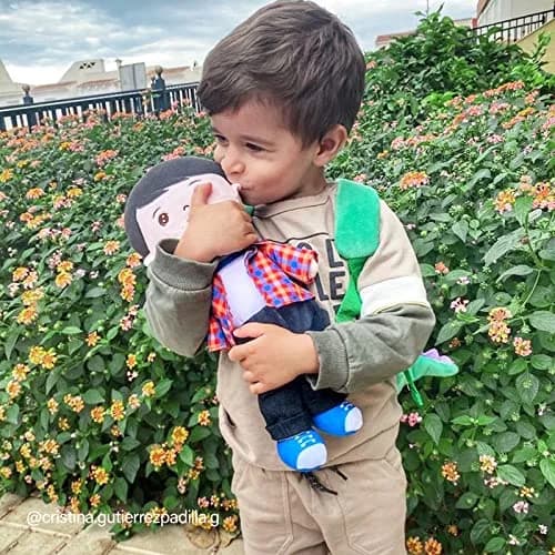 OUOZZZ Soft Plush Baby Boy Doll 12.6 Inch, Red Hat Snuggle Buddy | Safe & Soft for Kids 3+ thumbnail 6