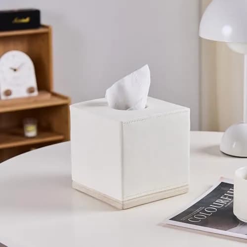 Polytree Tissue Box Cover Square Resin 5.5 Inch | Heavy Duty Home Decor thumbnail 6