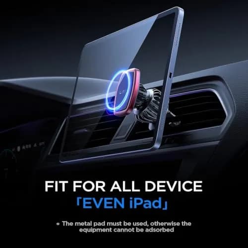 LISEN Magnetic Phone Holder for Car with Upgraded Clip & 6 Magnets, Red | Secure Vent Mount for Smartphones thumbnail 6
