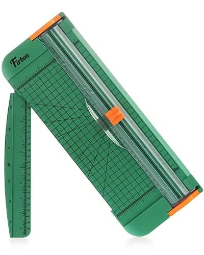 Firbon A4 Paper Cutter 12 Inch Trimmer with Extended Ruler, Green | Cuts 12 Sheets, CM & Inch Scale, Safe Blade thumbnail 1