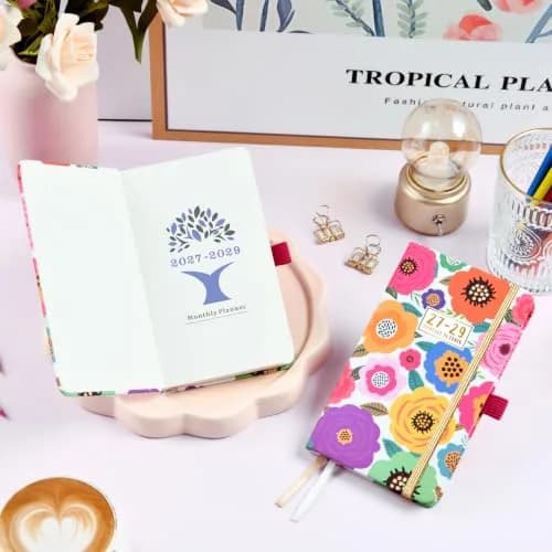 Tullofa 3-Year Pocket Calendar 6.3" x 3.8" (Jan 2027 - Dec 2029) | Monthly Planner with Elastic Closure & Pen Holder thumbnail 9